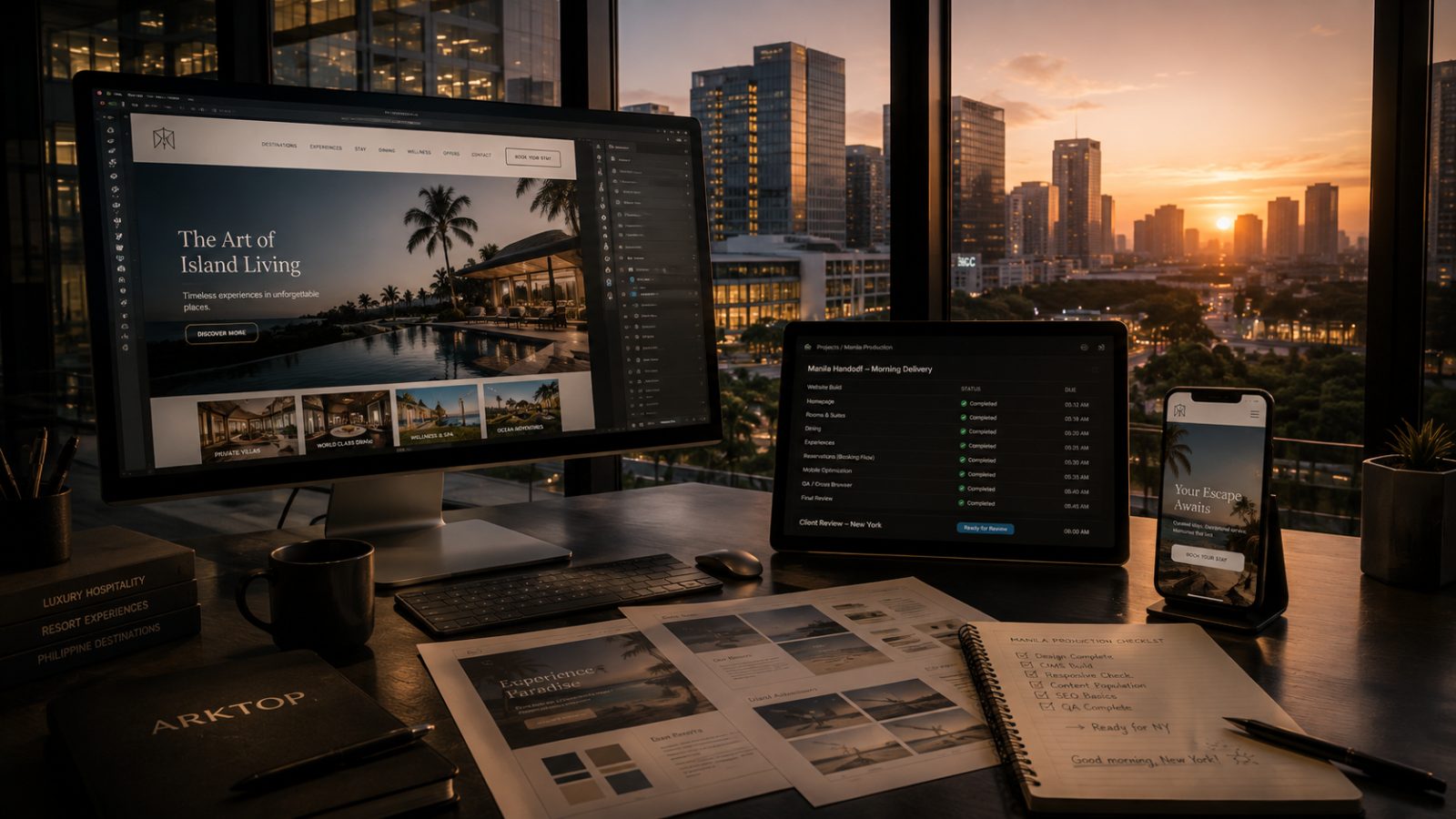 Manila device mockups