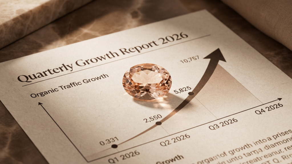 A glowing customer review mockup, illustrating the reputation management and E-E-A-T signals built by the best seo agency for jewelry websites.